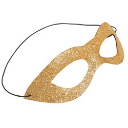 Guld glittermask 