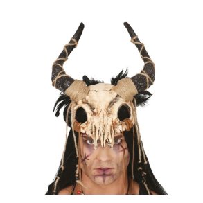 Halloween Halvmaske - Nb og gevir 