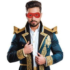 jenmaske i rd med elastik