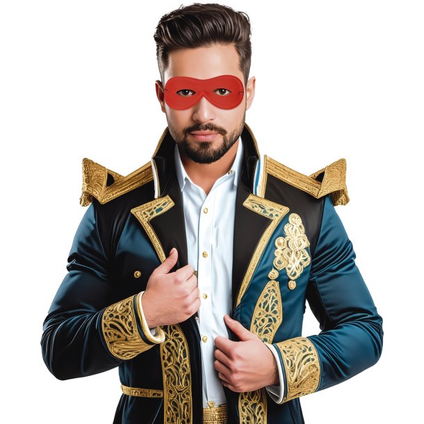 jenmaske i rd med elastik