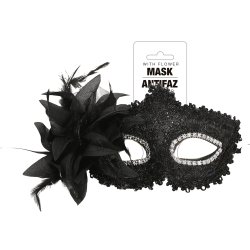 Svart spetsmask