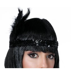 Charleston pannband - svart