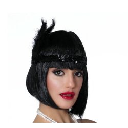 Charleston pannband - svart