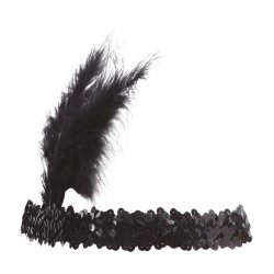 Charleston pannband - svart