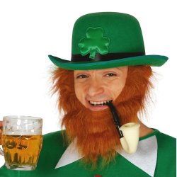 St.Patricks day bowler hat i filt