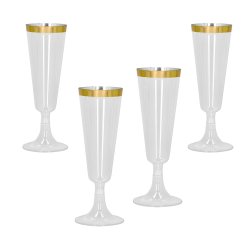 Champagneglas s�t 4 stk - guld