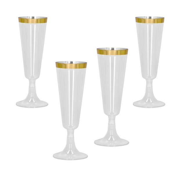 Champagneglas s�t 4 stk - guld