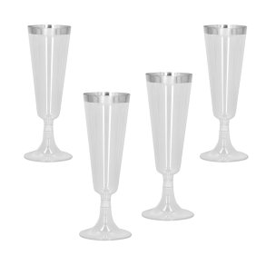 Champagneglas s�t 4 stk - S�lv