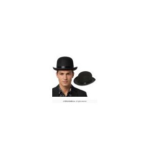 Sort bowlerhat i filt