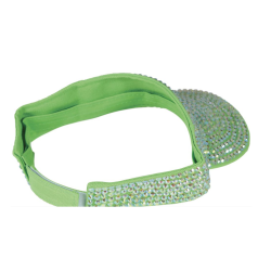 Visir med rhinsten - grn