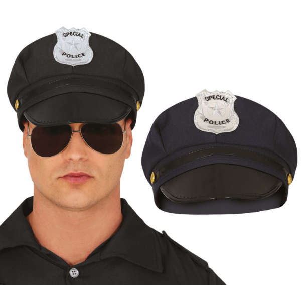 Police hat - Sort