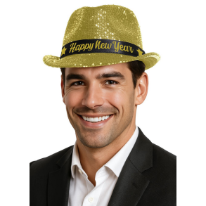 Nyt�rs Fedora - Guld palietter