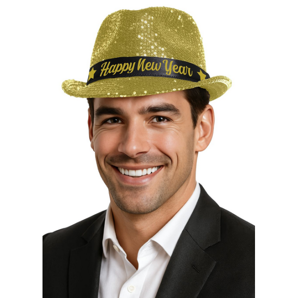 Nyt�rs Fedora - Guld palietter