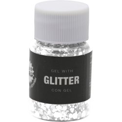 Vitt Glittergel f�r Makeup