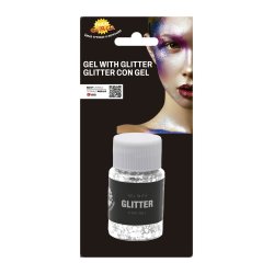 Vitt Glittergel f�r Makeup