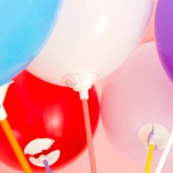 Ballonpinde i pastelfarver