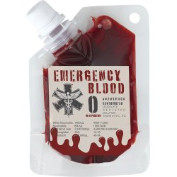 Blodpose med kunstigt blod 30 ml