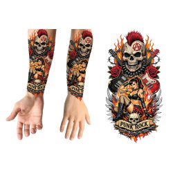 Tatuering i PUNKROCK-f�rger