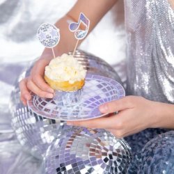 Disco toppar - Silverboll