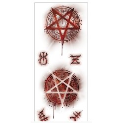 Sr og Ar tattoo - Satanic