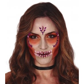 Ansigts dekoration lilla