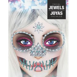 Ansiktsdekoration skelett-grn