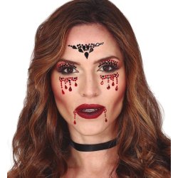 Ansiktsdekoration vampyr