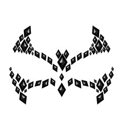 Ansiktsdekoration svart