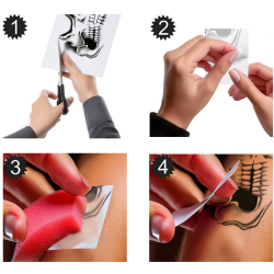 Skeleton tatovering - falsk