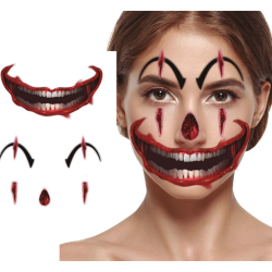 Evil Clown tatueringar - falska