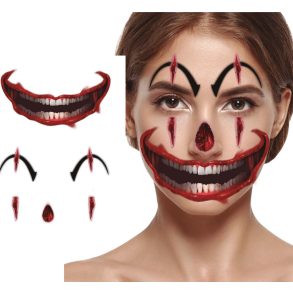 Evil Clown tatoveringer - falsk