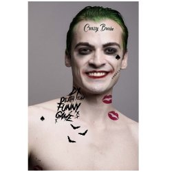 Halloween tatuering Mr-Smile