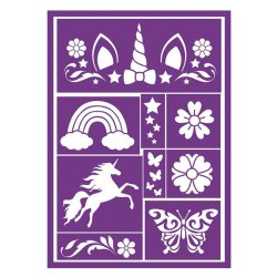 Makeup skabelon Enhj�rning