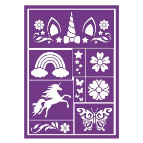 Makeup skabelon Enhj�rning