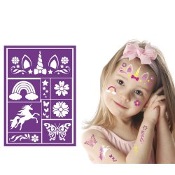 Makeup skabelon Enhj�rning