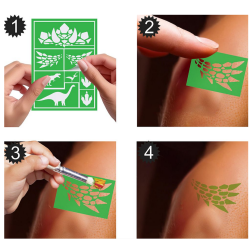 Makeup skabelon Dinosaur