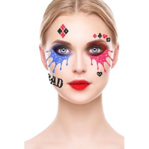 Ansigts dekoration  Harley Q