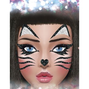 Ansigts stickers Kat