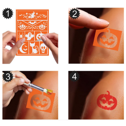 Makeup skabelon Heks