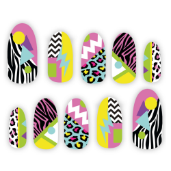 80'er naglar med lim