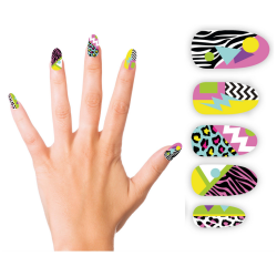 80'er naglar med lim