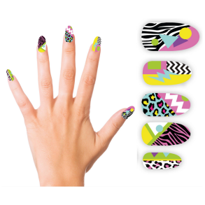 80'er naglar med lim