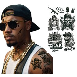 Falske tatoveringer - thugLife - 14X30