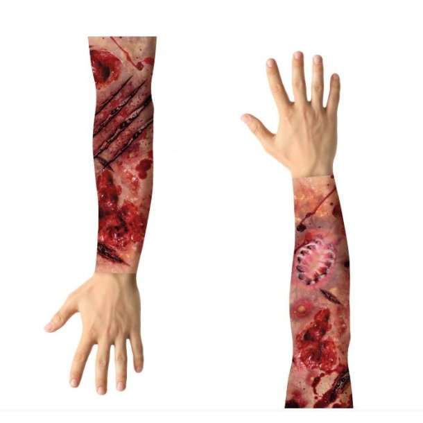Blodig arm sleeve -wound effect