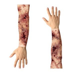 Blodig armhylsa -stitched effect