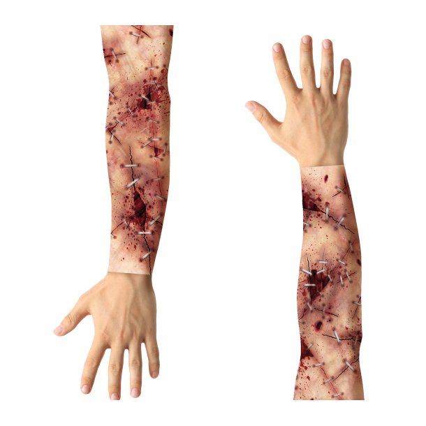 Blodig arm sleeve -stitched effect