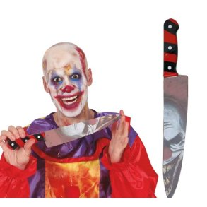 Klovne kniv til halloween - 37cm