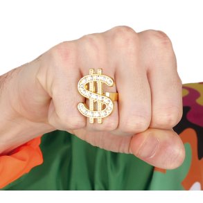 Dollar ring med sten