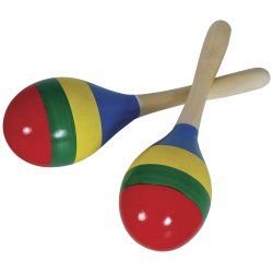 Farverig maracas