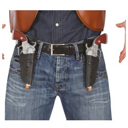 2 Pistoler med etui og Badge